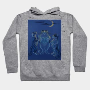 Cats Singing At the Moon Hoodie